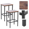 2x Industrial Vintage Bar Stools Chair Retro Kitchen Counter Seat Pub Furniture