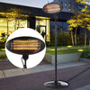 2KW Free Standing Electric Quartz Patio Heater Outdoor Garden Waterproof Heating