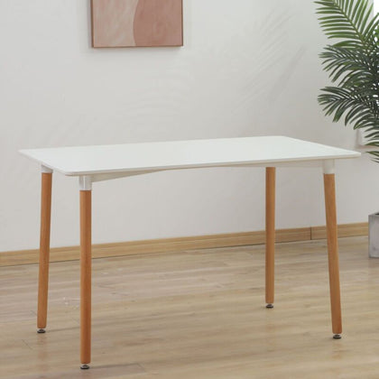 Dining Table and Chairs 4 6 Set Wooden legs Retro dining Room Chair Grey Kitchen