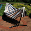 Portable Hammock with Stand for 2 person Weather Resistant Heavy Duty Steel