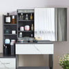 Dressing Table With Drawers Mirror Stool Set Makeup Desk Vanity Table Bedroom