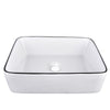 Bathroom Sink Basin Countertop Ceramic Wash Bowl 490 x 385mm Cloakroom Modern UK