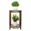 2-Tier Console Table End Side Sofa Side Table Bonsais Plant Stand Display Decor