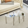 Nest of 3 Tempered Glass Nested Tables Side End Lamp Sofa Tables Living Room