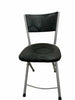 Meta Folding Dining Table with 4 Artificial Faux Leather Padded Chairs Set