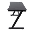 Gaming Desk Racing Computer Table Z Shape PC Laptop Home Office Workstation