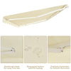 2.5x3m Patio Awning Manual Garden Canopy Sun Shade Retractable Shelter Outdoor