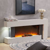 Electric Fire Fireplace with MDF Mantel LED Frame Log Effect 2000W Heater Stove