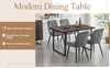 Brown Dining Table MDF Top U-shaped Leg Rectangle Wood Table Desk Dining Room UK