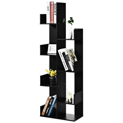 8-Tier Bookcase Bookshelf Space-Saving Storage Display Shelf Home Organizer