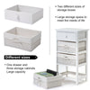 Chest of Drawers Storage Shelf with Basket for Bedroom Living Room Bathroom UK