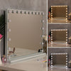 Hollywood Cosmetic Mirror LED Light MakeUp Vanity Shaving Bath Round/Rectangular
