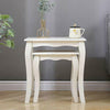Nesting Table Set of 2 Sofa Table Side End Table Coffee Table Set Accent