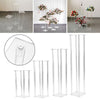 Metal Flower Rack Wedding Party Art Geometric Column Vases Stand Top Props Decor