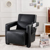 Modern Accent Sofa Chair with Ottoman Upholstered leisure Armchair Living Room