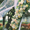 Artificial Silk Rose Peony Wedding Arch Flower Home Party Wedding Backdrop Decor