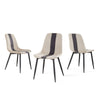 Mondeer Dining Room Sets Dining Table and 4/6 Upholstered Chairs with Metal Legs
