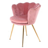 Retro Velvet Sofa Armchair Dining Chair Cafe Seat For Home Living Room Bedroom