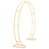 Gold Moon Gate Wedding Party Walk Through Flower Arch Frame Circle Base Standing