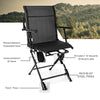 Folding 360° Swivel Seat Portable Mesh Shooting Chair Hunting Stool Blind Chair