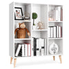 Wooden Bookcases 8 Cubes Storage Bookshelf White Living Room Shelving Unit