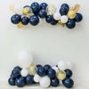 61Pcs Balloons Garland Arch Kit Latex Balloon White Blue Confetti Party Ballon