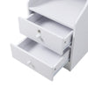 Extra Tall Bedside Cabinet Table Side Storage Floor Shelf Drawer with Lock Keys