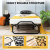 Folding Bed Rollaway Beds Portable Metal Guest Bed Memory Foam Mattress & Wheels