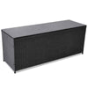 Garden Storage Box Black Poly Rattan Outdoor Furniture Outdoor Storage Boxes