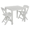 2,4pcGarden Plastic Patio Dining Whether Proof Table & Chairs Outdoors Furniture