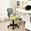 Height Adjustable Armless Mesh Computer Office Chair Y-shaped Lumbar Support