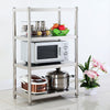 120/150cm Modern Kitchen Storage Rack Display Rack Shelving 304 Stainless Steel