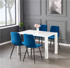 White High Gloss Dining Table Wooden Kitchen Dining Room Home suit 4 6 chairs UK