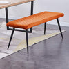 Soft Velvet Long Seat Bench Dining Chairs Padded Metal Legs Lounge Stool Bed End