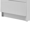 White High Gloss Bedside Table Cabinet LED Side End Table LED Living Room