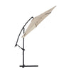 2/2.5/2.7/3M Patio Parasol Sunshade Garden Umbrella Outdoor Canopy Tilt Crank