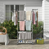 Folding Clothes Drying Rack 4-Tier Collapsible Laundry Rack Mobile Garment Dryer