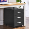 Under Desk Drawers Storage Unit Filing Cabinet with 3 Drawers Office Pedestal