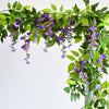 2x 7FT Artificial Wisteria Vine Garland Plant Foliage Trailing Flower Home Decor