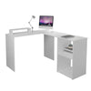 L-shaped Computer Desk Corner PC Table Workstation Home Office w/Shelves/Draw