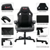 Office Chair Swivel Executive Adjustable Seat Racing Gaming PU Leather Computer