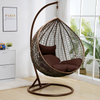 Hanging Egg Chair With Stand Cushion Indoor Outdoor Rattan Garden Swing Chairs