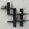 Wall Floating Shelf Multi Compartment Display Storage Shelves Wooden Bookshelf