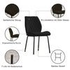 Set of 2 Velvet Dining Chairs Padded Seat Metal Legs Kitchen Home Office UK