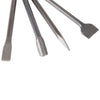 4 PIECES SDS CHISEL SET FOR HAMMER DRILL FLAT POINTED GROOVE GOUGE 250mm MASONRY