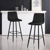 2x Black Chairs Pub Bar Stools Counter Chairs 65cm Seat Dining Room Furniture UK