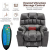 Electric Power Lift Riser Recliner Chair Fabric Massage Heat Chair Armchair QO