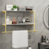 Industrial Vintage Pipe Shelf Wall Mount Clothes Rail Towel Bag Hanging Holder