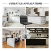 2PCS bar stool 360 degrees swivel comfortable with PU leather soft upholstery