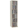 Stylish 8-Tier CD Cabinet Display Shelving Chipboard Freestanding Storage Furnit